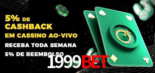 Promoções do cassino ao Vivo 1999Bet